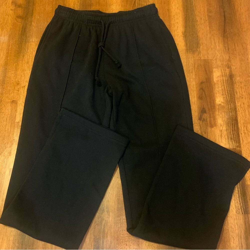 Pink Republic Lounge Pants XS Black Drawstring Elastic Waist Athleisure